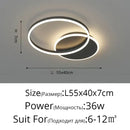 GobekUsa Aluminum Circle LED Chandelier Ceiling Light for Bedroom Living Room Kitchen