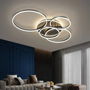 GobekUsa Aluminum Circle LED Chandelier Ceiling Light for Bedroom Living Room Kitchen