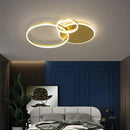 GobekUsa Aluminum Circle LED Chandelier Ceiling Light for Bedroom Living Room Kitchen