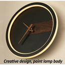 Modern beige aluminum clock wall lamp living room led sconce by Decorbites