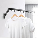 GobekUsa Aluminum Clothing Hanger Organizer Rack Black Foldable Laundry Drying Rack
