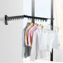 GobekUsa Aluminum Clothing Hanger Organizer Rack Black Foldable Laundry Drying Rack