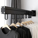 GobekUsa Aluminum Clothing Hanger Organizer Rack Black Foldable Laundry Drying Rack