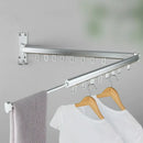 GobekUsa Aluminum Clothing Hanger Organizer Rack Black Foldable Laundry Drying Rack
