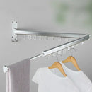 GobekUsa Aluminum Clothing Hanger Organizer Rack Black Foldable Laundry Drying Rack