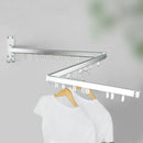 GobekUsa Aluminum Clothing Hanger Organizer Rack Black Foldable Laundry Drying Rack