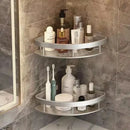 Black metal aluminum corner shelf organizer kitchen storage by Decorbites