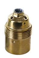 Vintage gold & silver e27 lamp holder – living room threaded socket by Decorbites