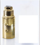 Vintage gold & silver e27 lamp holder – living room threaded socket by Decorbites