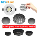 Black aluminum honeycomb downlight anti glare grill for living room by Decorbites