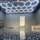 GobekUsa Aluminum Housing Hexagon LED Light Bar Detailing Light 5X12M Honeycomb Ceiling Lamp
