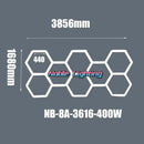 GobekUsa Aluminum Housing Hexagon LED Light Bar Detailing Light 5X12M Honeycomb Ceiling Lamp