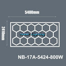 GobekUsa Aluminum Housing Hexagon LED Light Bar Detailing Light 5X12M Honeycomb Ceiling Lamp