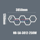 GobekUsa Aluminum Housing Hexagon LED Light Bar Detailing Light 5X12M Honeycomb Ceiling Lamp