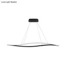 GobekUsa Aluminum Leaf Drop Pendant LED Island Lamp - Simplicity Black/White, Warm/White Light - 31.5"/39" Wide