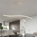 GobekUsa Aluminum Leaf Drop Pendant LED Island Lamp - Simplicity Black/White, Warm/White Light - 31.5"/39" Wide