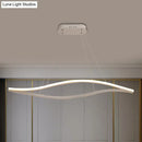 GobekUsa Aluminum Leaf Drop Pendant LED Island Lamp - Simplicity Black/White, Warm/White Light - 31.5"/39" Wide