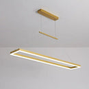 GobekUsa Aluminum LED Ceiling Chandelier - Modern Design for Kitchen Island, Dining Table, Office, Bar