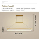 GobekUsa Aluminum LED Ceiling Chandelier - Modern Design for Kitchen Island, Dining Table, Office, Bar