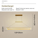 GobekUsa Aluminum LED Ceiling Chandelier - Modern Design for Kitchen Island, Dining Table, Office, Bar
