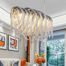 GobekUsa Aluminum LED Chandelier for Modern Interior Decor, Living Room, Dining Room, Kitchen Island, Bedside Wall Lamp