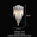 GobekUsa Aluminum LED Chandelier for Modern Interior Decor, Living Room, Dining Room, Kitchen Island, Bedside Wall Lamp