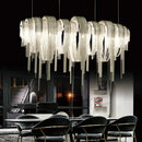 GobekUsa Aluminum LED Chandelier for Modern Interior Decor, Living Room, Dining Room, Kitchen Island, Bedside Wall Lamp