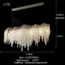 GobekUsa Aluminum LED Chandelier for Modern Interior Decor, Living Room, Dining Room, Kitchen Island, Bedside Wall Lamp