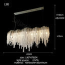 GobekUsa Aluminum LED Chandelier for Modern Interior Decor, Living Room, Dining Room, Kitchen Island, Bedside Wall Lamp