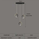 GobekUsa Aluminum LED Chandelier: Luxury Crystal Round Hanging Lamps for Staircase and Attic