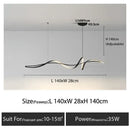 GobekUsa Aluminum LED Chandelier: Modern Dining Island Light for Stylish Indoor Decoration