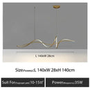 GobekUsa Aluminum LED Chandelier: Modern Dining Island Light for Stylish Indoor Decoration