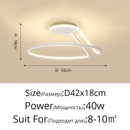 GobekUsa Aluminum LED Chandelier: Modern Minimalist Bedroom Kitchen Lighting Fixtures