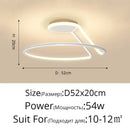 GobekUsa Aluminum LED Chandelier: Modern Minimalist Bedroom Kitchen Lighting Fixtures