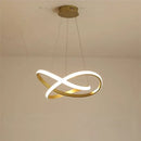 GobekUsa Aluminum Line Pendant Light: Modern Creative Dining Room Ceiling Lamp