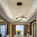 GobekUsa Aluminum Line Pendant Light: Modern Creative Dining Room Ceiling Lamp