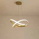 GobekUsa Aluminum Line Pendant Light: Modern Creative Dining Room Ceiling Lamp