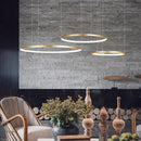 GobekUsa Aluminum Rings LED Pendant Light in Living Room Bedroom Dining Room