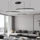 GobekUsa Aluminum Rings LED Pendant Light in Living Room Bedroom Dining Room