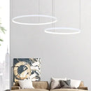 GobekUsa Aluminum Rings LED Pendant Light in Living Room Bedroom Dining Room
