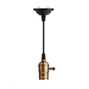 Retro vintage brass & nickel e27 screw bulb holder living room light by Decorbites