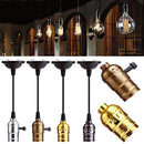 Retro vintage brass & nickel e27 screw bulb holder living room light by Decorbites