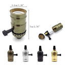 Retro vintage brass & nickel e27 screw bulb holder living room light by Decorbites