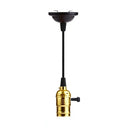 Retro vintage brass & nickel e27 screw bulb holder living room light by Decorbites