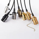 Retro vintage brass & nickel e27 screw bulb holder living room light by Decorbites