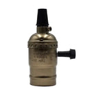 Retro vintage brass & nickel e27 screw bulb holder living room light by Decorbites