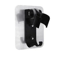 Modern silver aluminum showerhead holder bathroom wall hook by Decorbites
