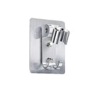 Modern silver aluminum showerhead holder bathroom wall hook by Decorbites