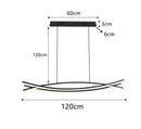 GobekUsa Aluminum Suspension LED Chandelier for Kitchen Dining Table Island
