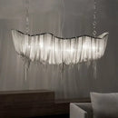 GobekUsa Aluminum Tassel Chandelier: Modern Nordic Style Pendant Lamp for Living Room